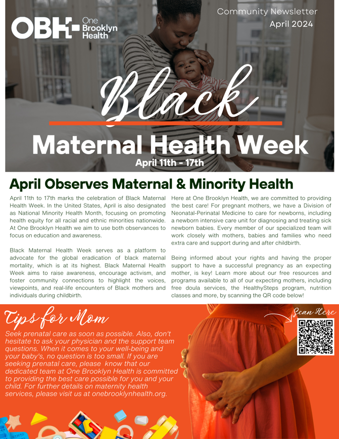 OBH Observes Black Maternal Health Week